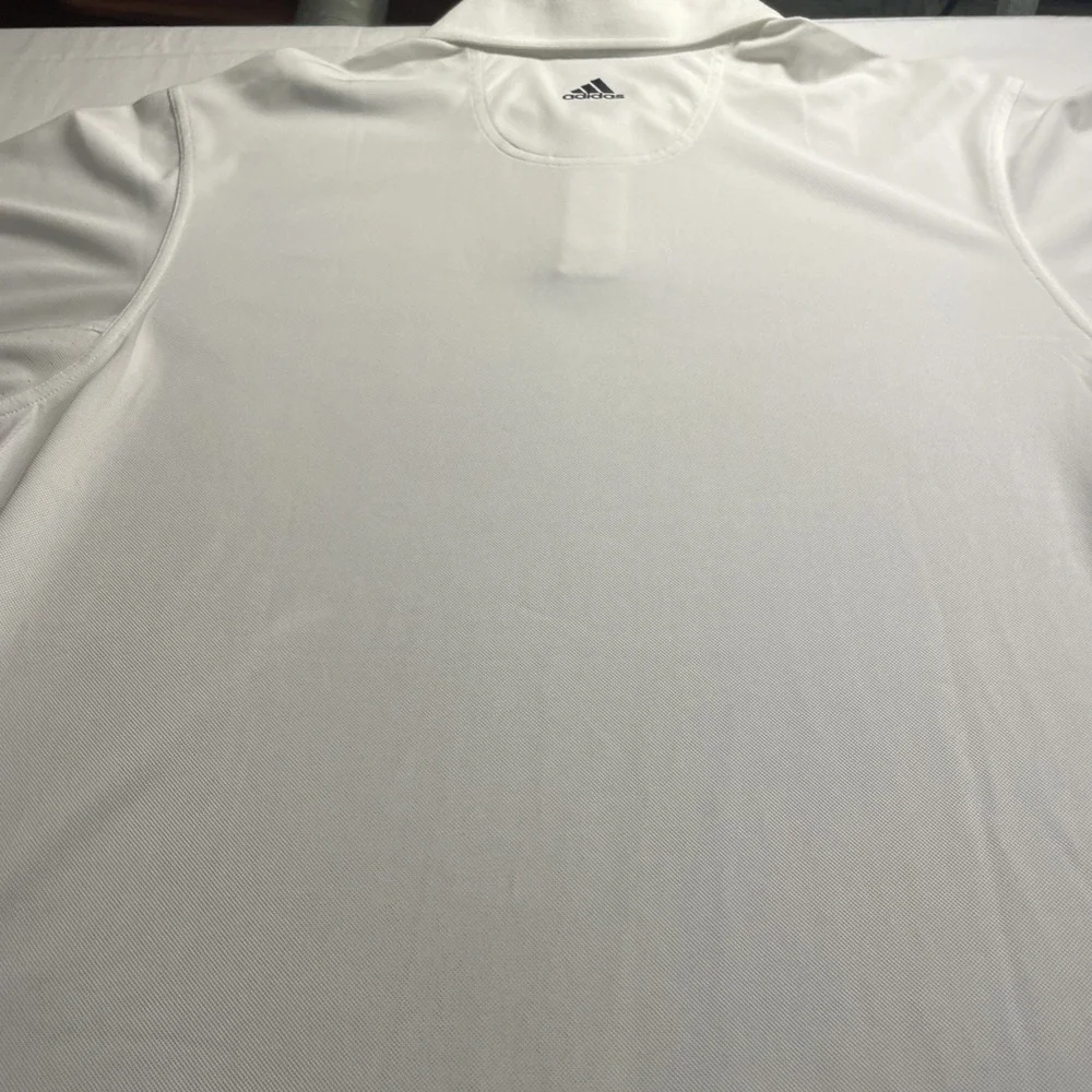 adidas men polo white size medium new